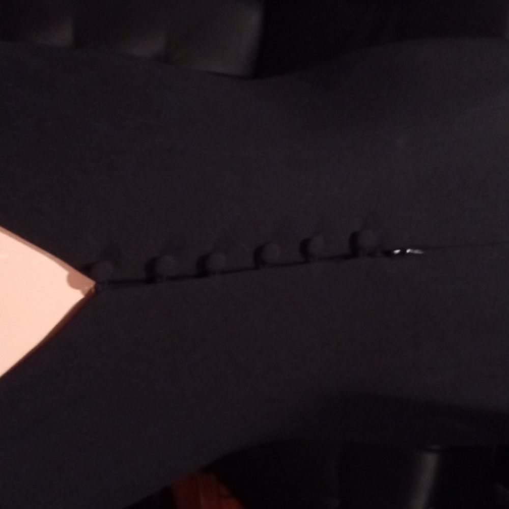 Carol Little gold trimmed  black dress gown sz 6. - Picture 6 of 9